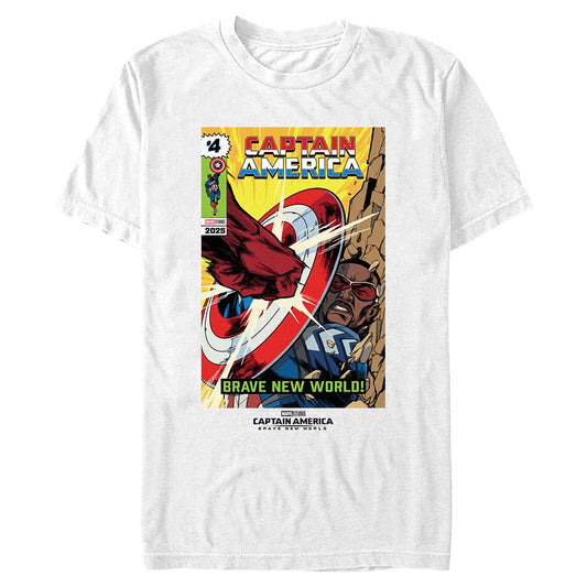 Captain America: Brave New World Captain America Comic T-Shirt-0