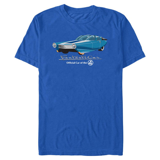 Fantastic Four: First Steps Official Car Of The 4 T-Shirt Royal-0