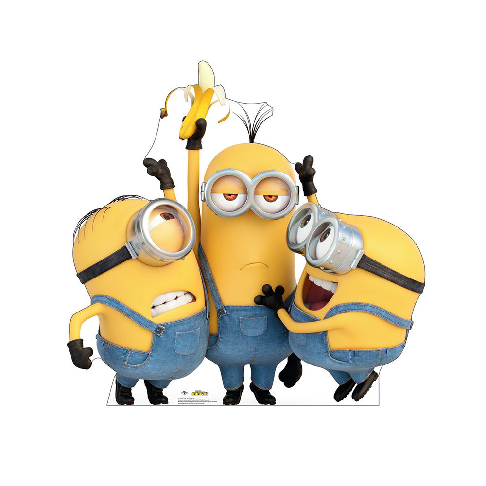 Despicable Me 4: The Minions Stuart, Kevin & Bob Standee