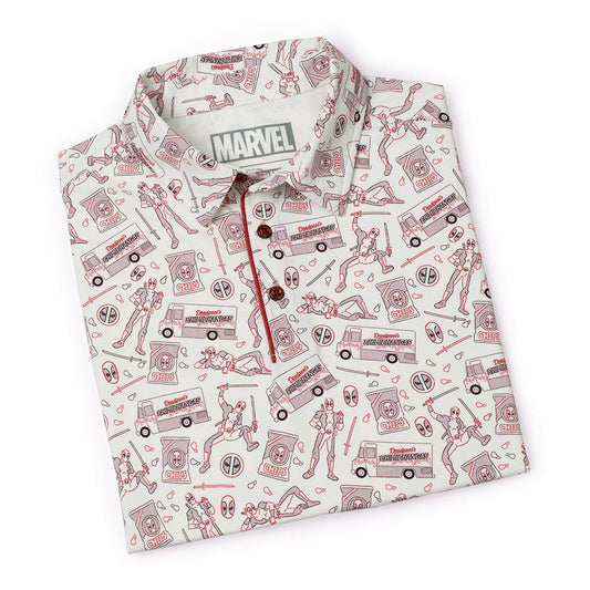 Deadpool & Wolverine: Deadpool Chips and Chimi Polo Shirt-3