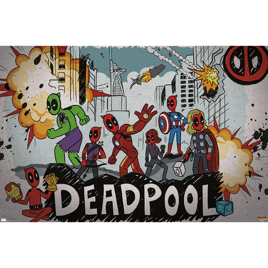 Deadpool & Wolverine Avengers Poster-0