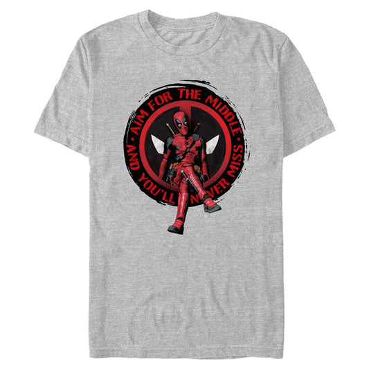 Deadpool & Wolverine Aim for the Middle T-shirt-0