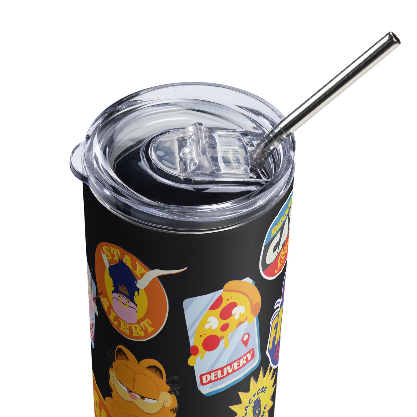 The Garfield Movie Sticker Icons Water Bottle