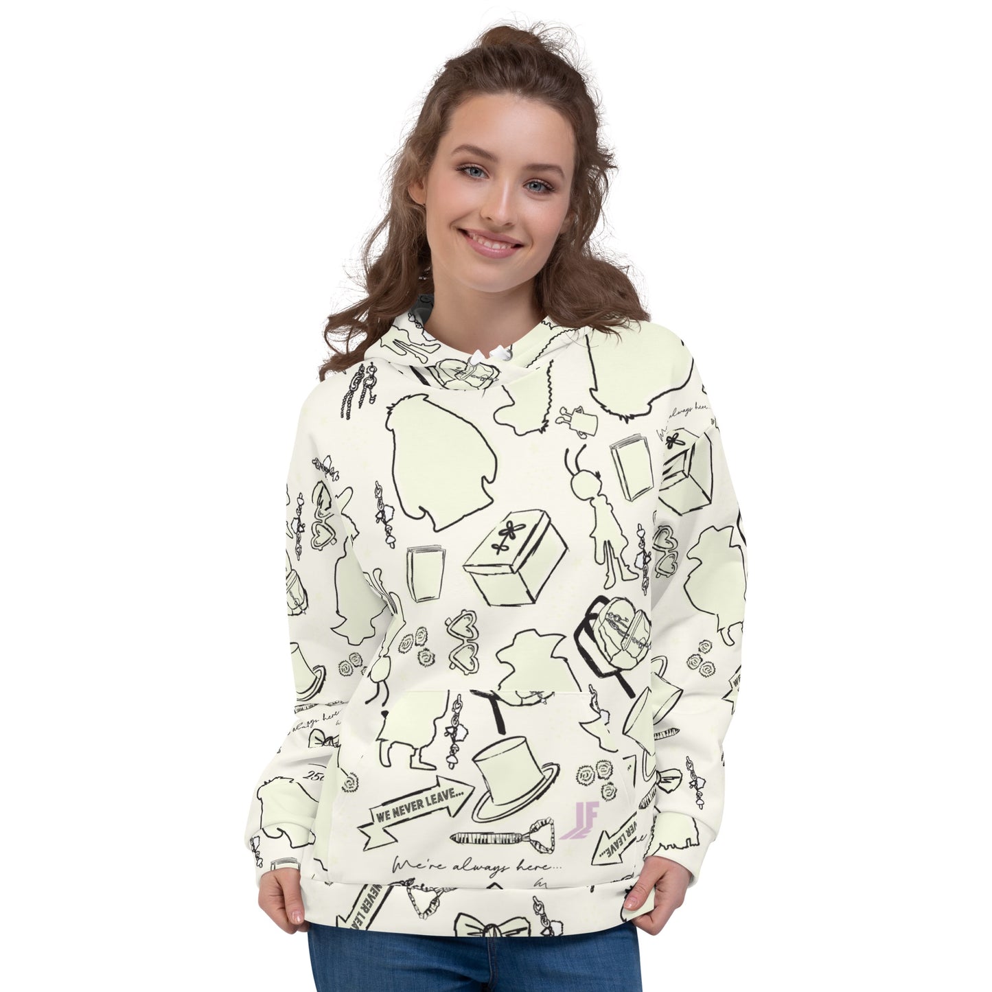 IF Silhouettes Pattern Hoodie