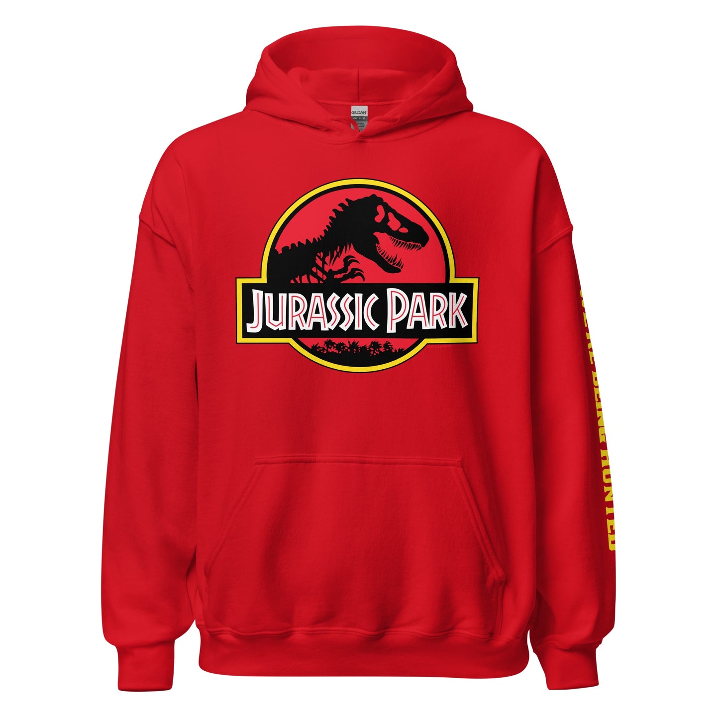 Jurassic Park Logo Unisex Hoodie Red
