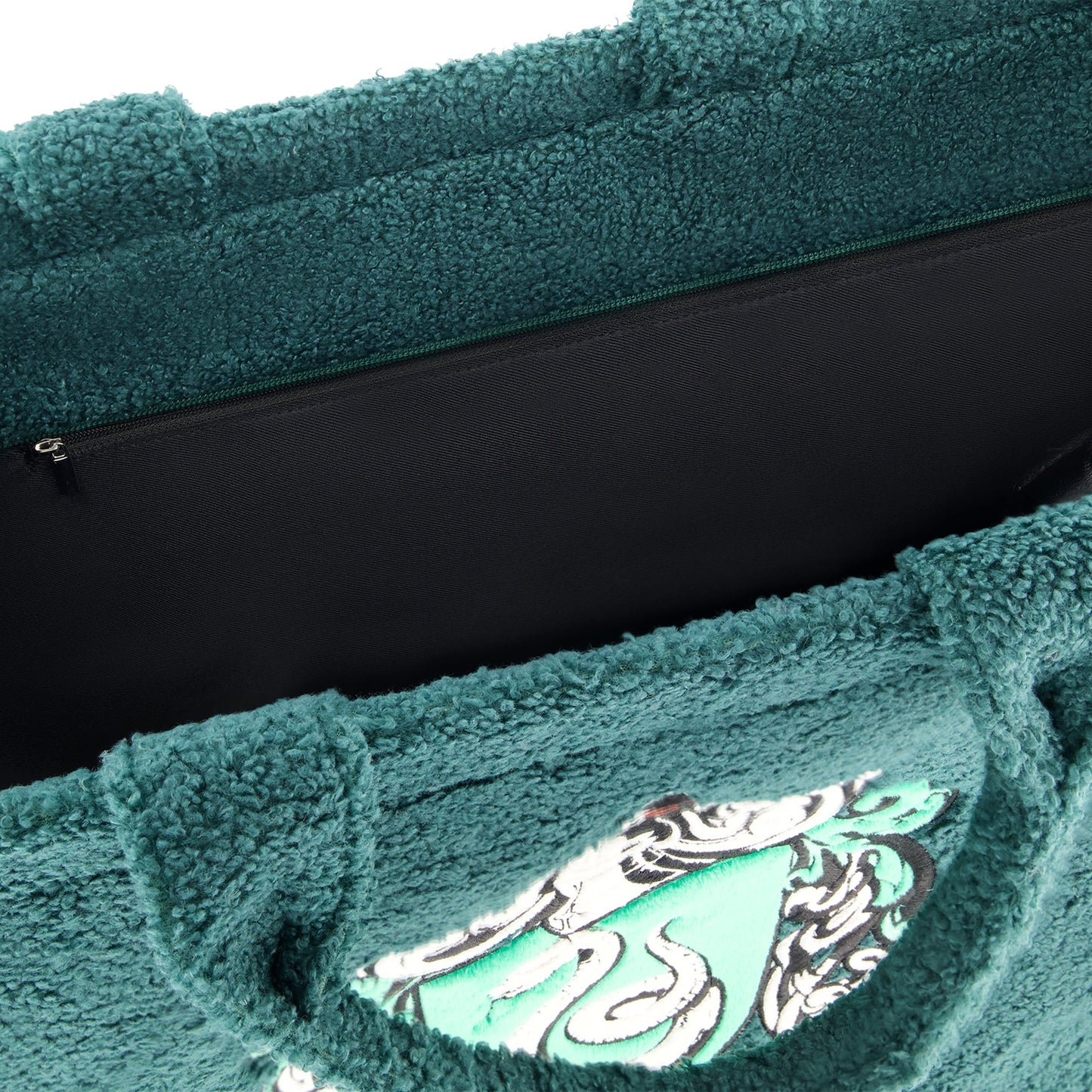 Harry Potter Slytherin Crest Sherpa Travel Tote Bag