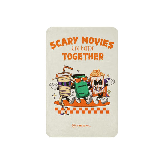 Regal Cinemas Scary Movies Sherpa Blanket-4