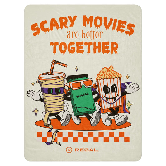 Regal Cinemas Scary Movies Sherpa Blanket-0