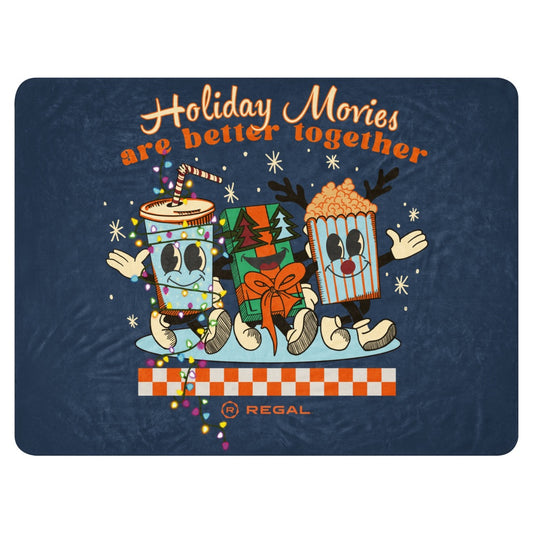 Regal Cinemas Holiday Movies Sherpa Blanket-0