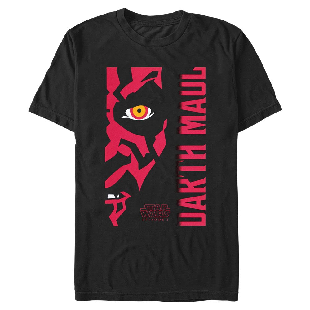 T-shirt Star Wars Uomo - Darth Maul Con Effetto Vernice Rossa