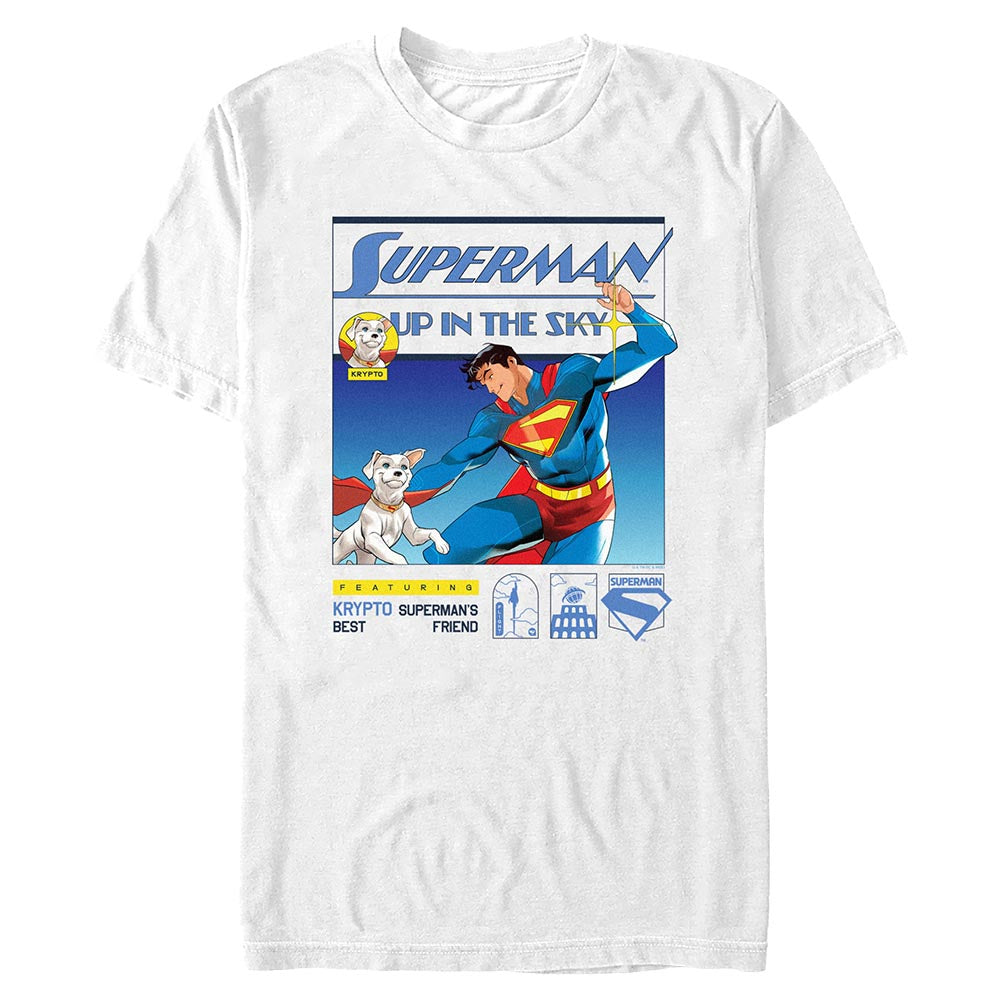SUPERMAN (2025) Movie Superman And Krypto T-shirt White