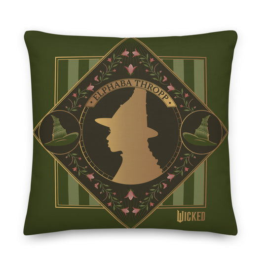 Wicked Enchanted Elements Elphaba & Glinda Throw Pillow-1