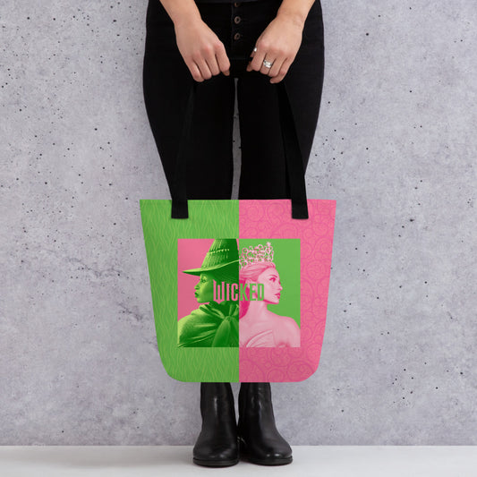 Wicked Pink & Green Tote Bag-1