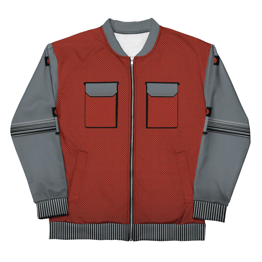 Back to the Future Marty McFly Bomber Jacket White
