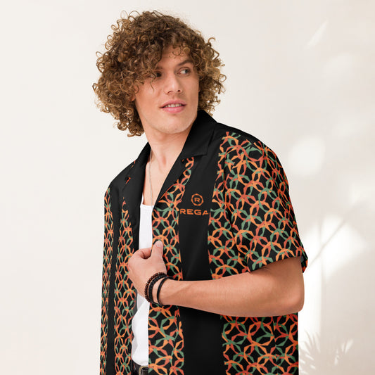 Regal Cinemas Floor Pattern Button Front Shirt-2