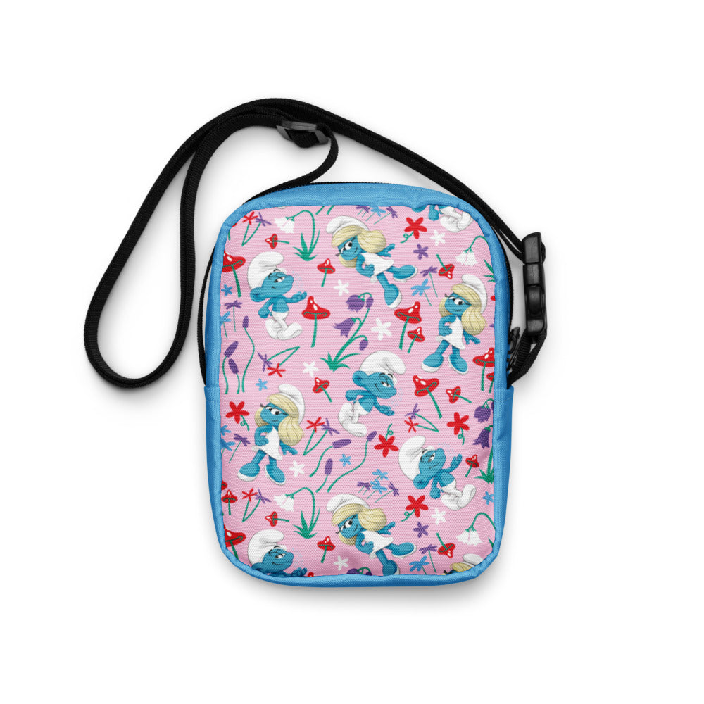 Smurfs Patterned Crossbody Bag