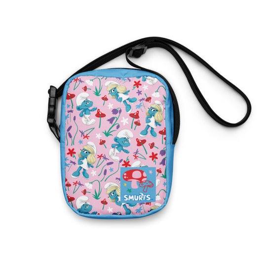 Smurfs Patterned Crossbody Bag-0