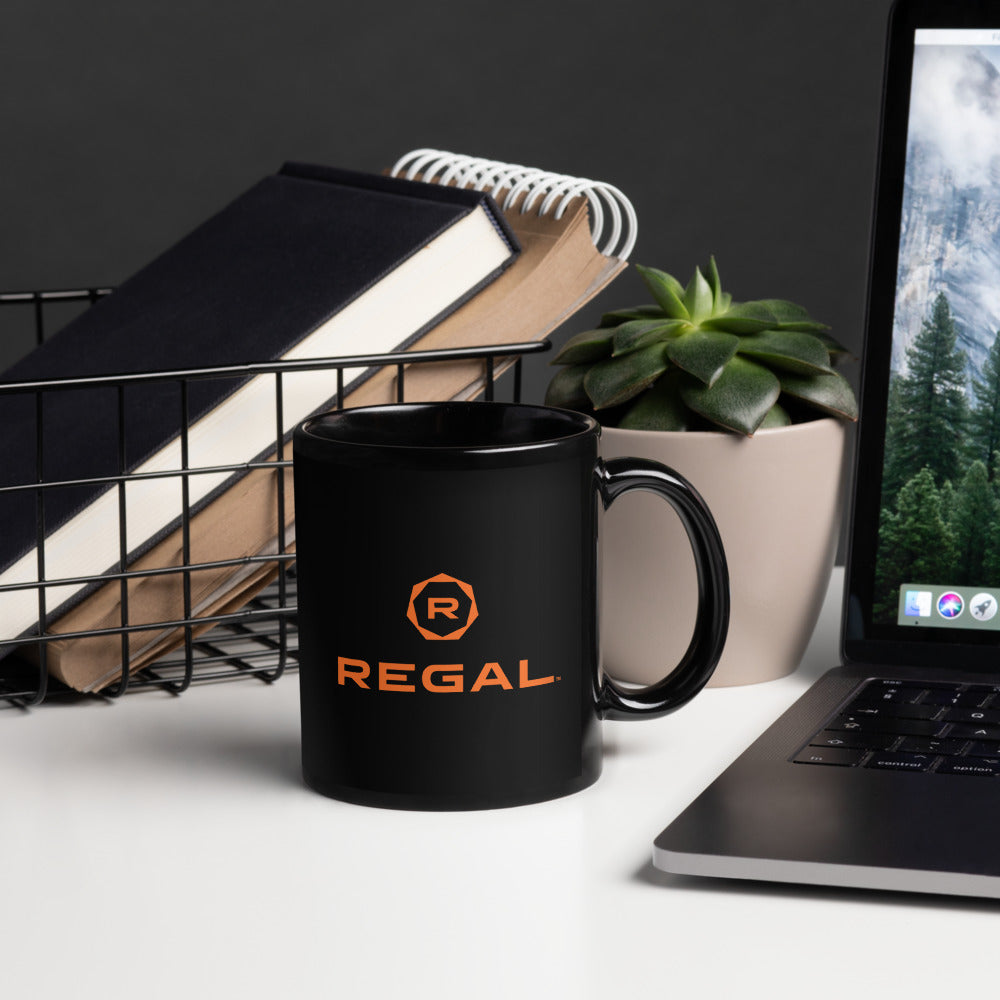 Regal Cinemas Logo Black Mug