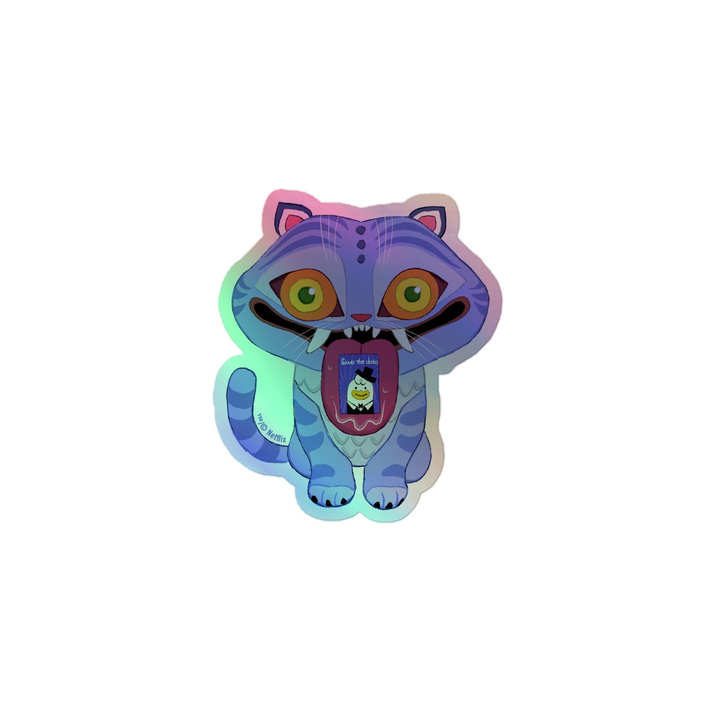 K-Pop Demon Hunters Derby Tiger Holographic Sticker