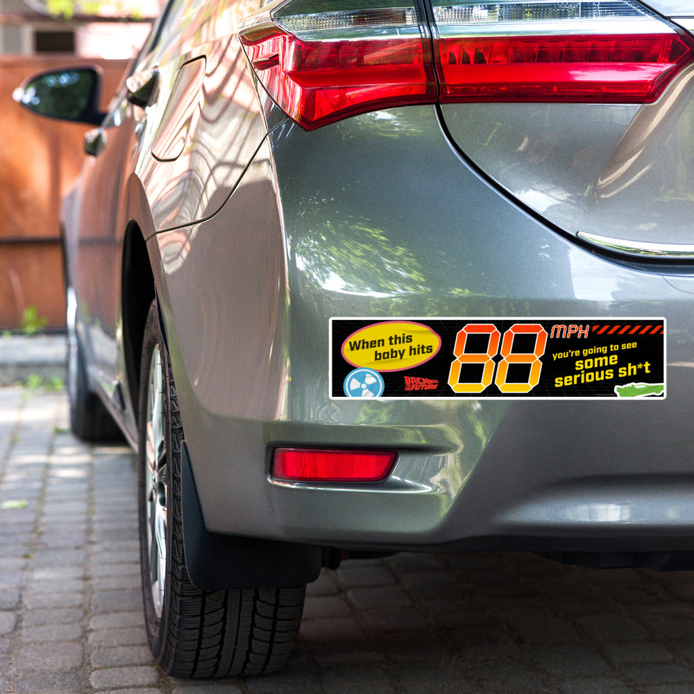 Back to the Future 88 MPH Bumper Sticker