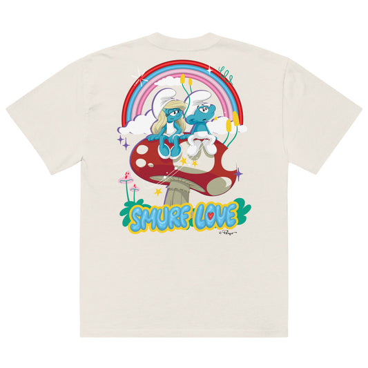 Smurfs Smurf Love T-Shirt Faded Bone-1