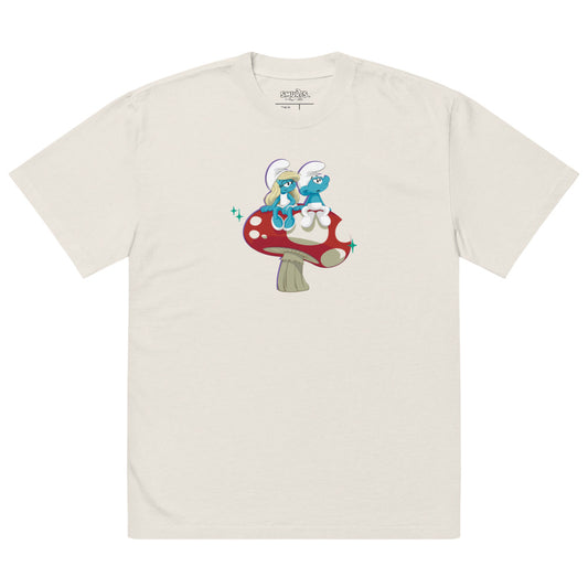 Smurfs Smurf Love T-Shirt Faded Bone-0
