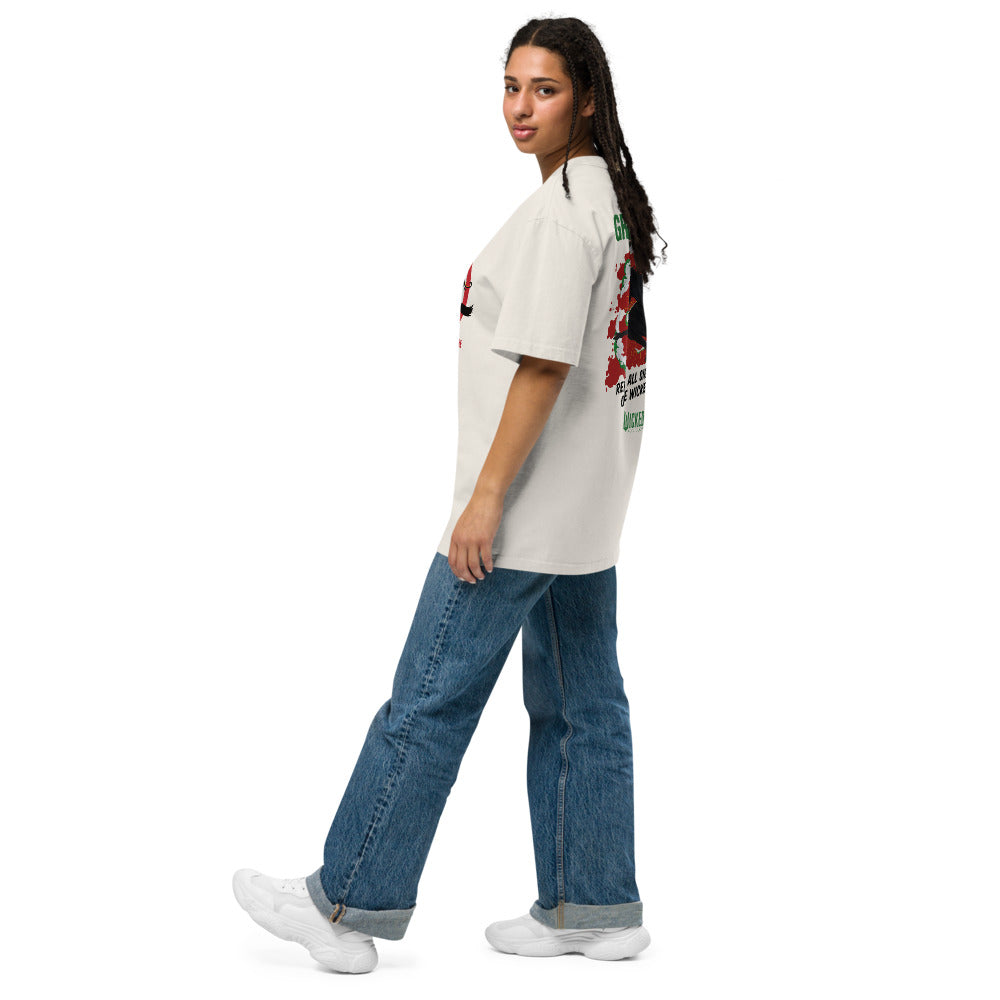 Wicked: For Good The Green Menace Oversized Faded T-Shirt