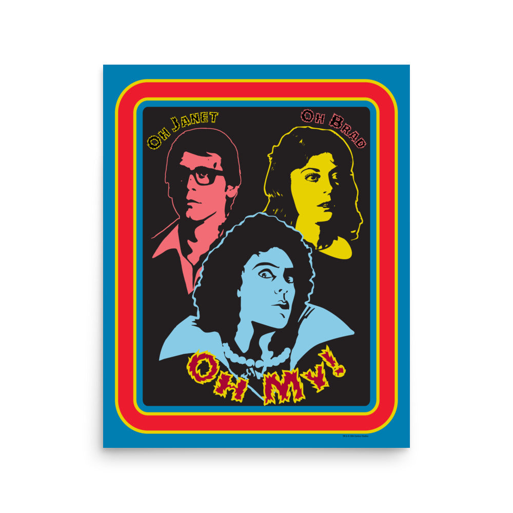 Rocky Horror Picture Show Frank, Brad and Janet Poster