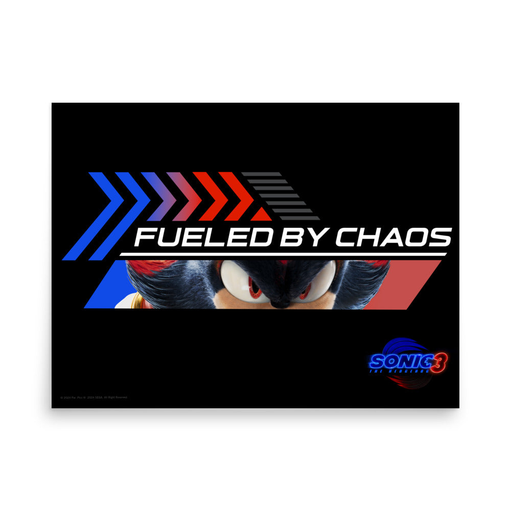 Sonic the Hedgehog 3 Fueled By Chaos Premium Luster Poster