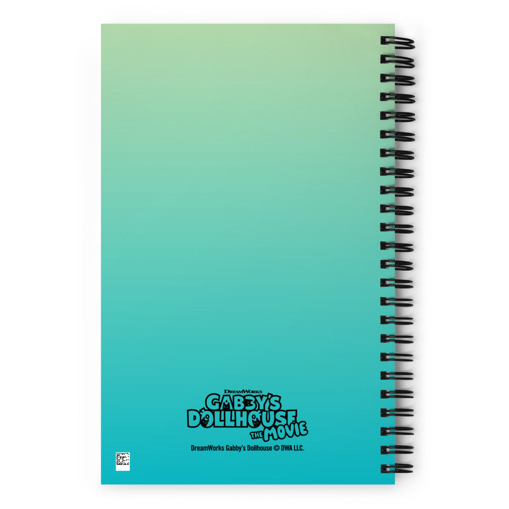 Gabby's Dollhouse Mermaid Swirl Spiral Notebook