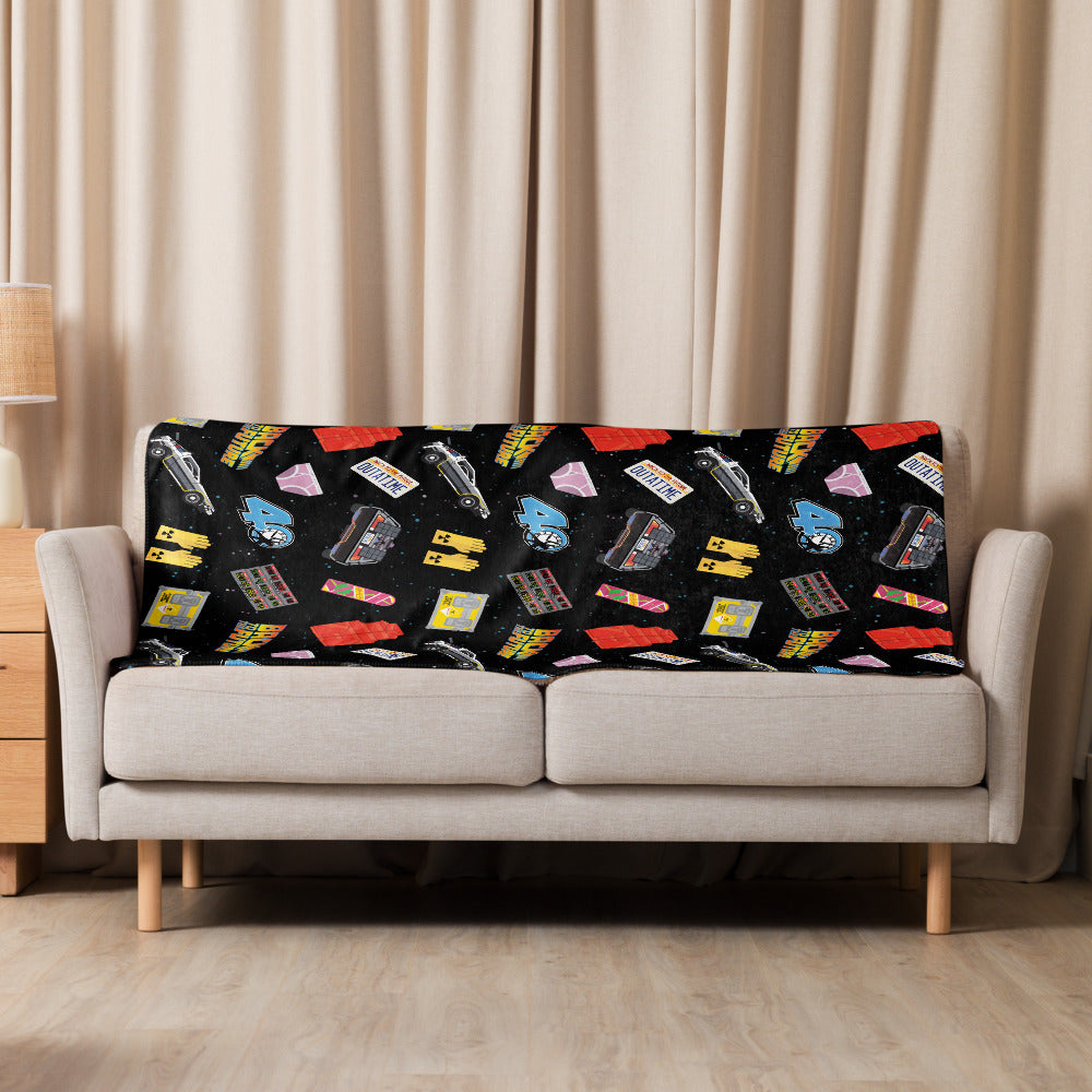 Back to the Future Icons Sherpa Blanket