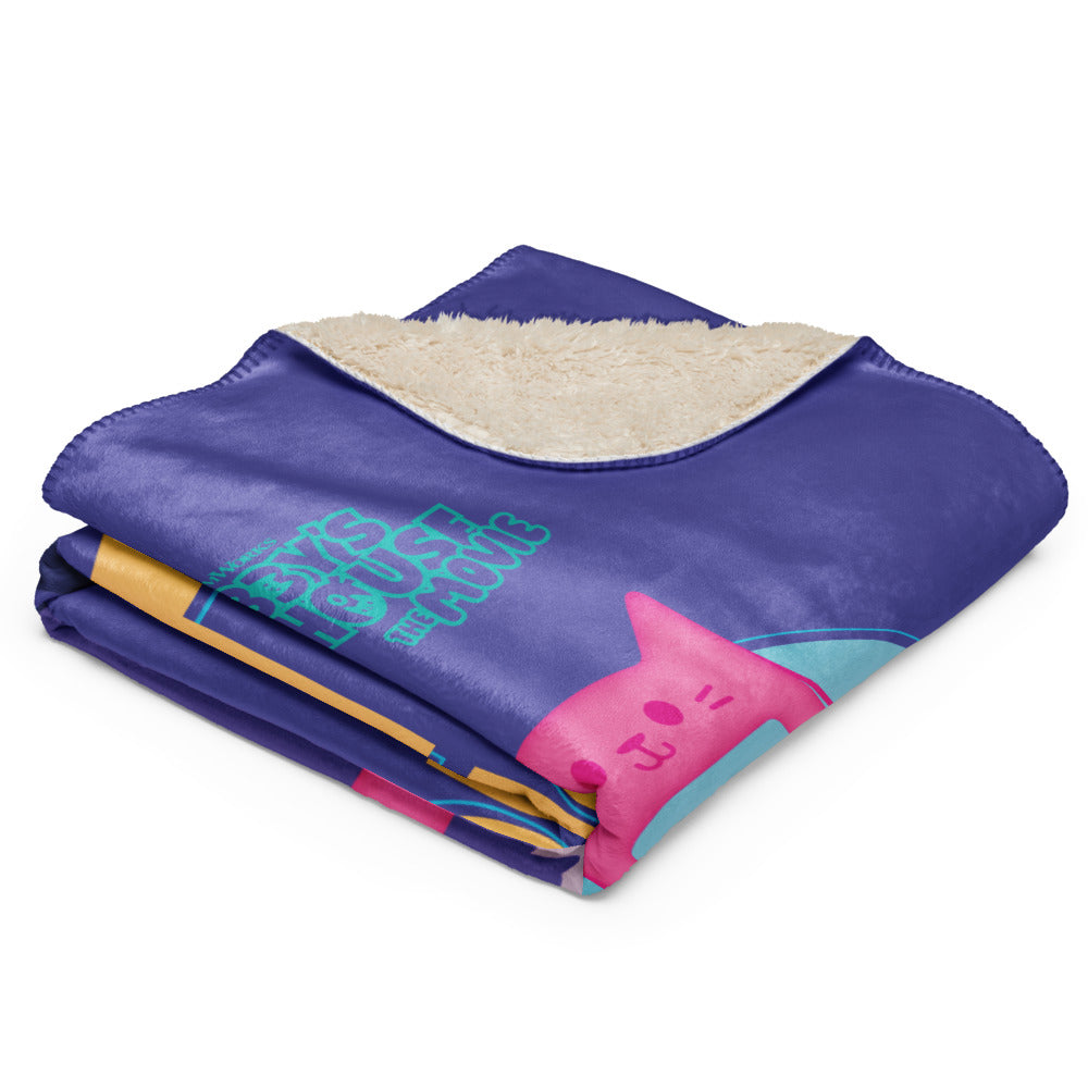 Gabby's Dollhouse Cat Francisco Premium Sherpa Blanket