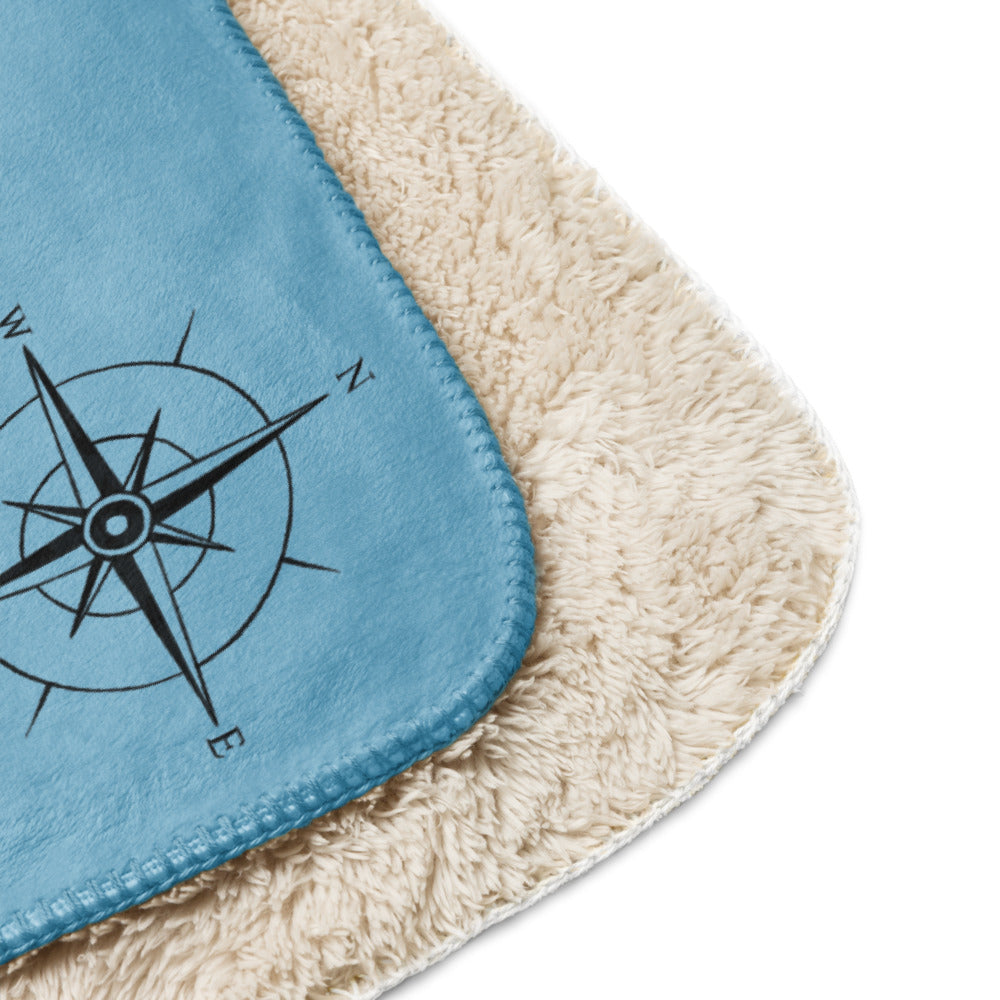 Jaws 50th Anniversary Amity Island Sherpa Blanket