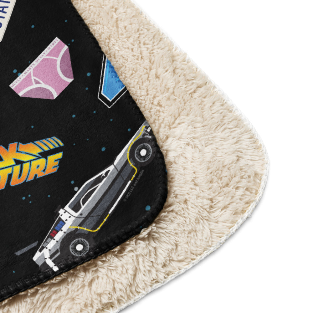 Back to the Future Icons Sherpa Blanket