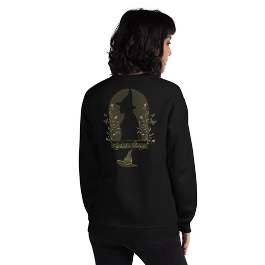 Wicked Enchanted Elements Elphaba Thropp Fleece Crewneck Sweatshirt Black-2