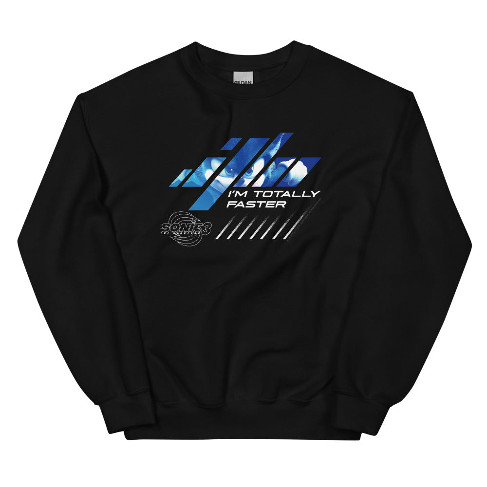 Sonic the Hedgehog 3 I'm Totally Faster Crewneck Sweatshirt