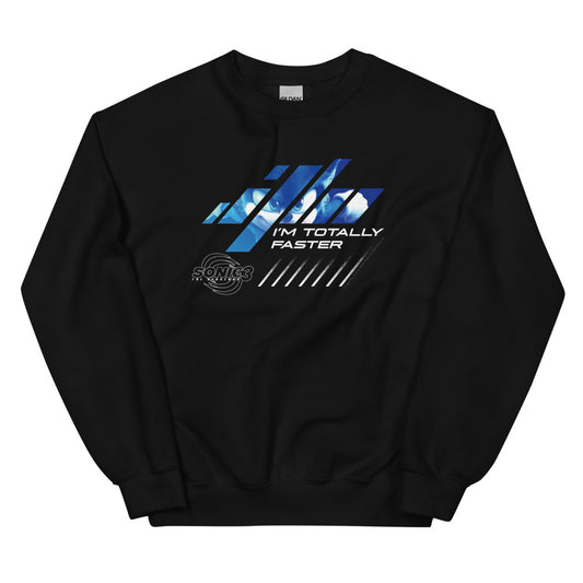 Sonic the Hedgehog 3 I'm Totally Faster Crewneck Sweatshirt-0