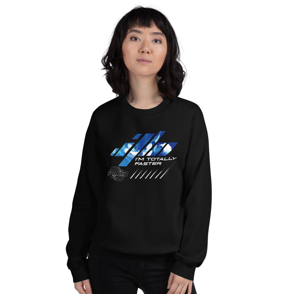 Sonic the Hedgehog 3 I'm Totally Faster Crewneck Sweatshirt
