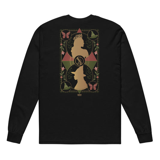 Wicked Enchanted Elements Elphaba & Glinda Heavyweight Long Sleeve T-Shirt Black-0