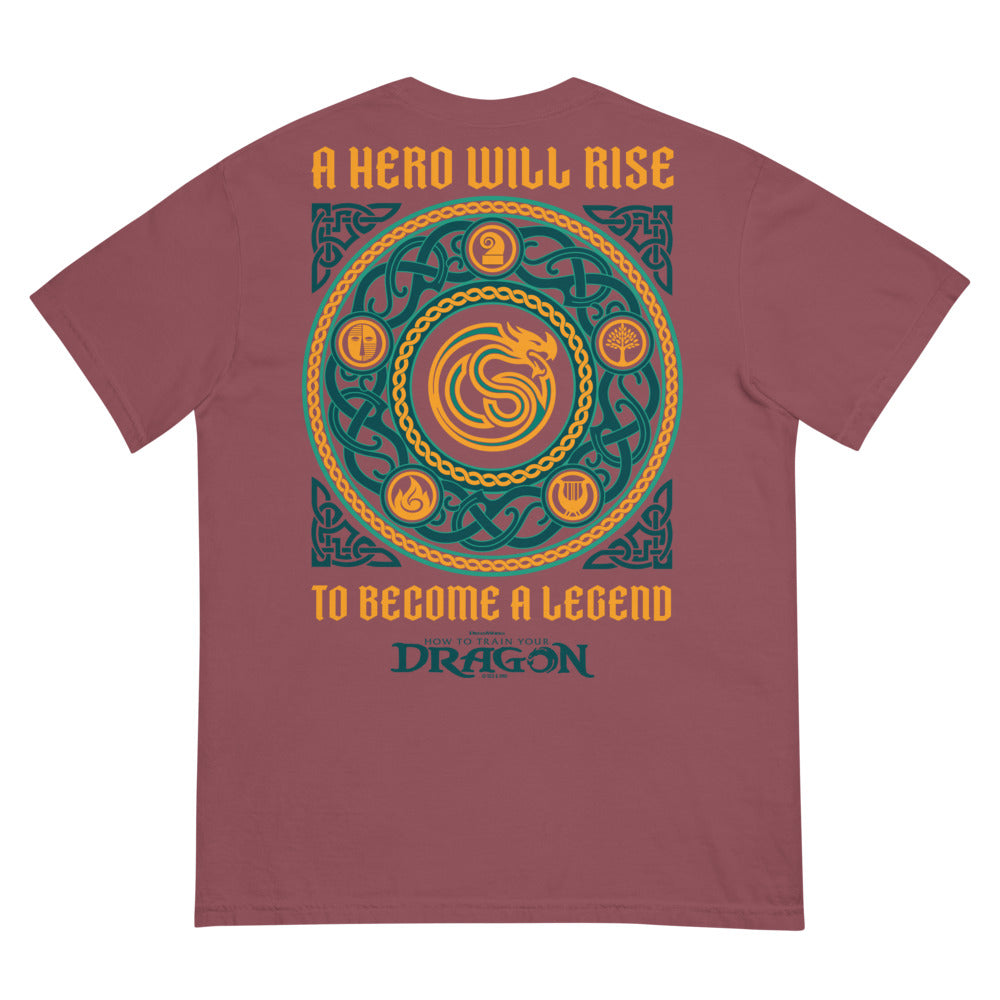 How to Train Your Dragon A Hero Will Rise Comfort Colors T-Shirt Brick