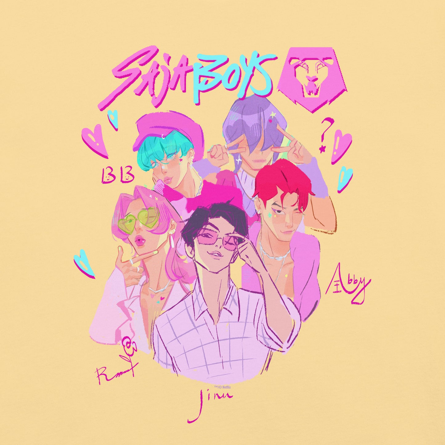 KPop Demon Hunters Saja Boys Comfort Colors T-Shirt
