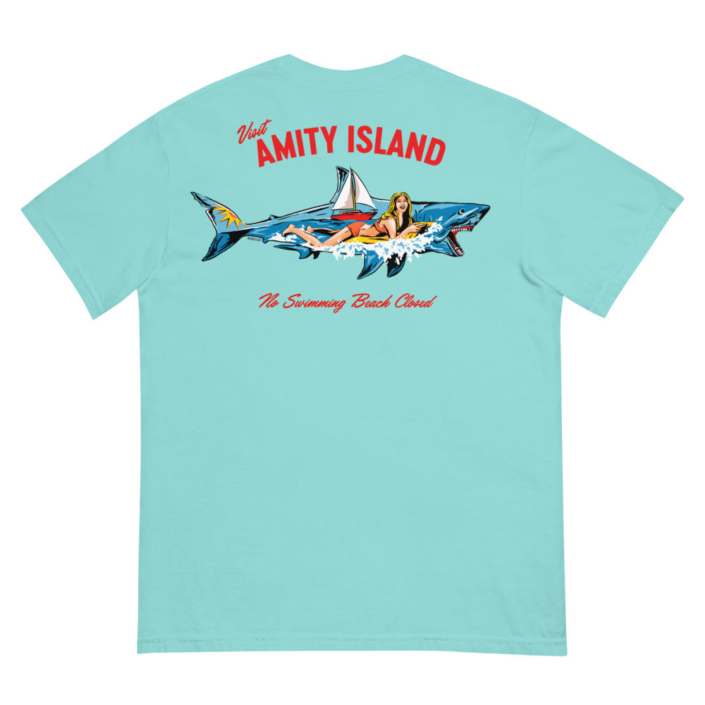 Jaws 50th Anniversary T-Shirt Lagoon Blue