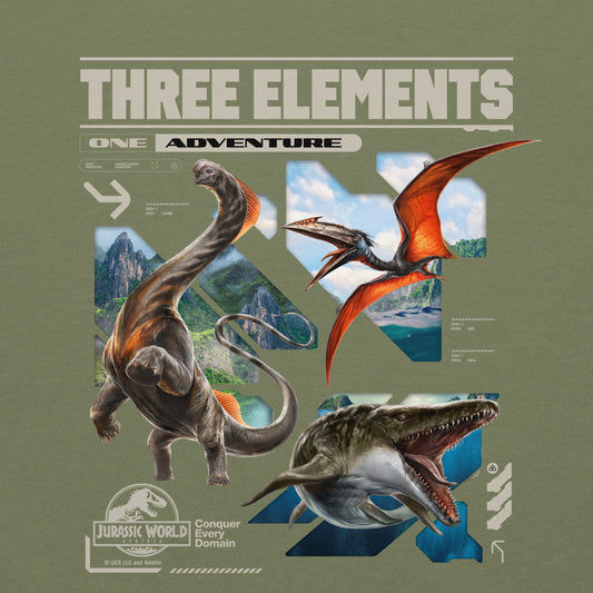 Jurassic World Rebirth 3 Elements Hoodie Military Green-1