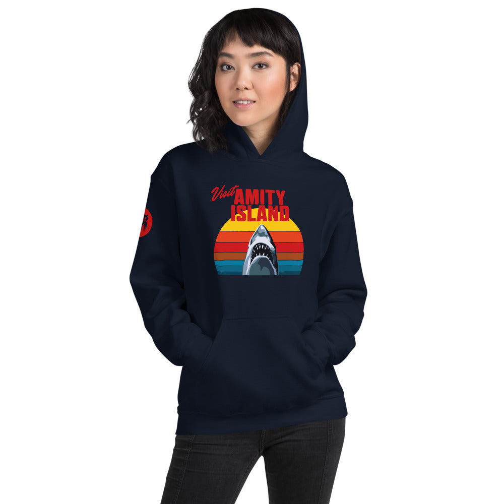 Jaws 50th Anniversary Visit Amity Island Hoodie