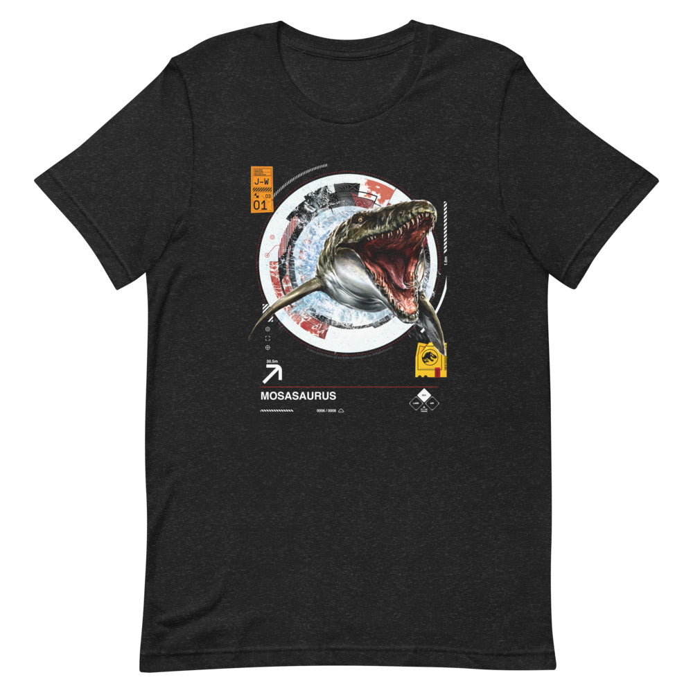 Jurassic World: Rebirth Mosasaurus T-Shirt Black Heather