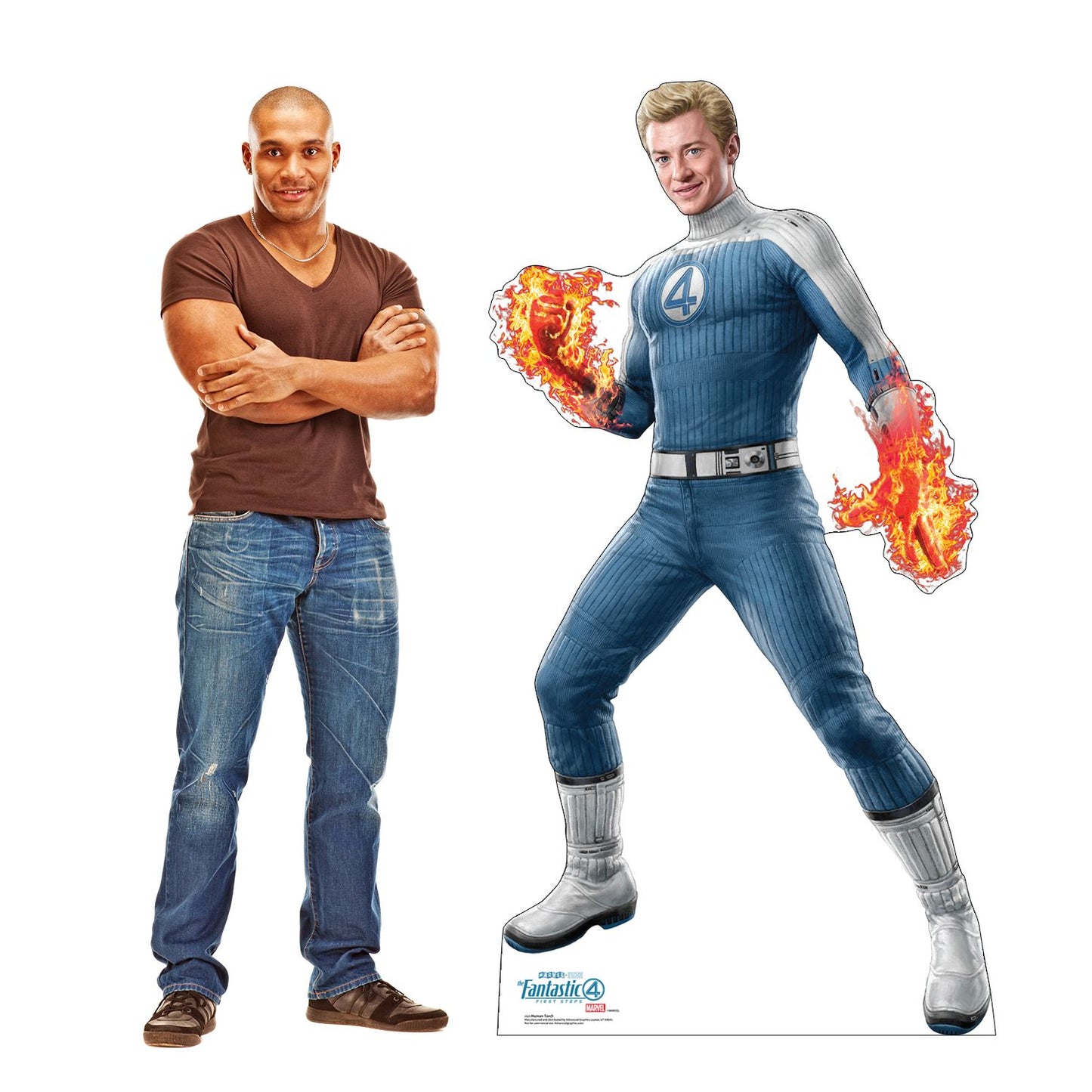 The Fantastic Four: First Steps Human Torch Life-Size Cardboard Cutout Standee