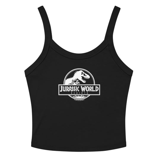Jurassic World Rebirth Logo Women's Tank Top Solid Black Blend-0