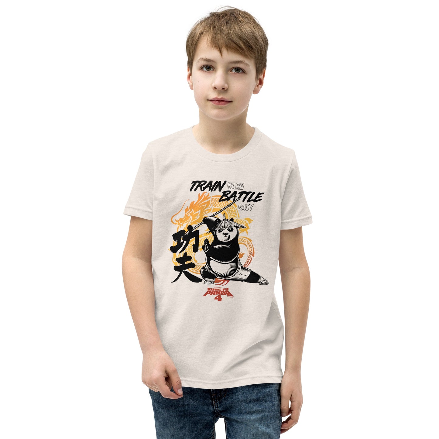Kung Fu Panda 4 Train Hard Battle Easy Kid's T-Shirt