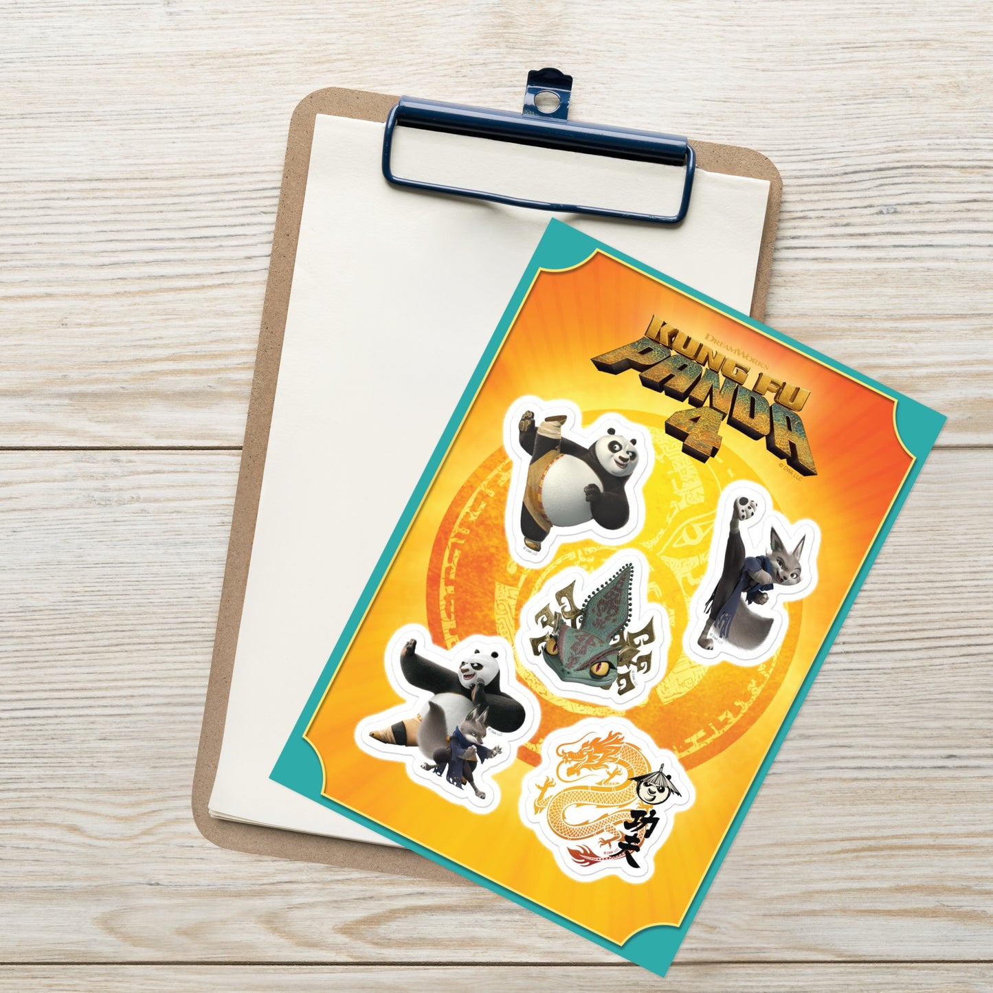 Kung Fu Panda 4 Sticker Sheet