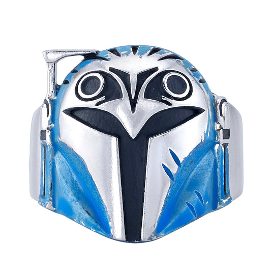 Star Wars x RockLove Bo-Katan Helmet Ring in sterling silver.-0